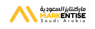 Logo of Markentise featuring a stylized arrow pointing upwards, symbolizing growth and innovation in marketing.